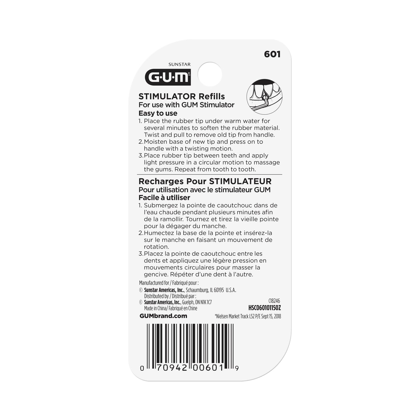 601 : Embouts de recharge STIMULATEUR (3 ct)