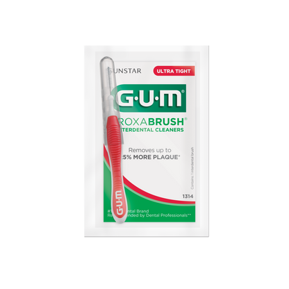 1314: PROXABRUSH® INTERDENTAL CLEANERS - Cylindrical Ultra Tight Cello Wrapped (red)