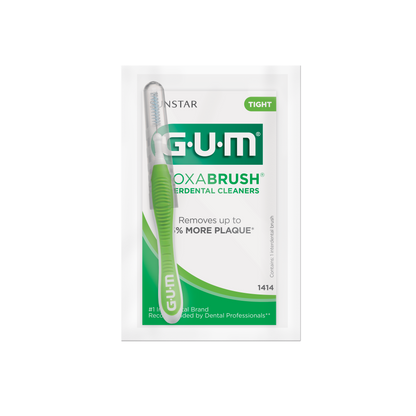1414: PROXABRUSH® INTERDENTAL CLEANERS - Cylindrical Tight Cello Wrapped (green)