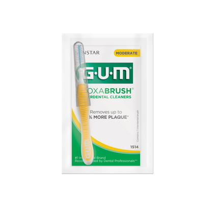 1514: PROXABRUSH® INTERDENTAL CLEANERS - Tapered Moderate Cello Wrapped (yellow)