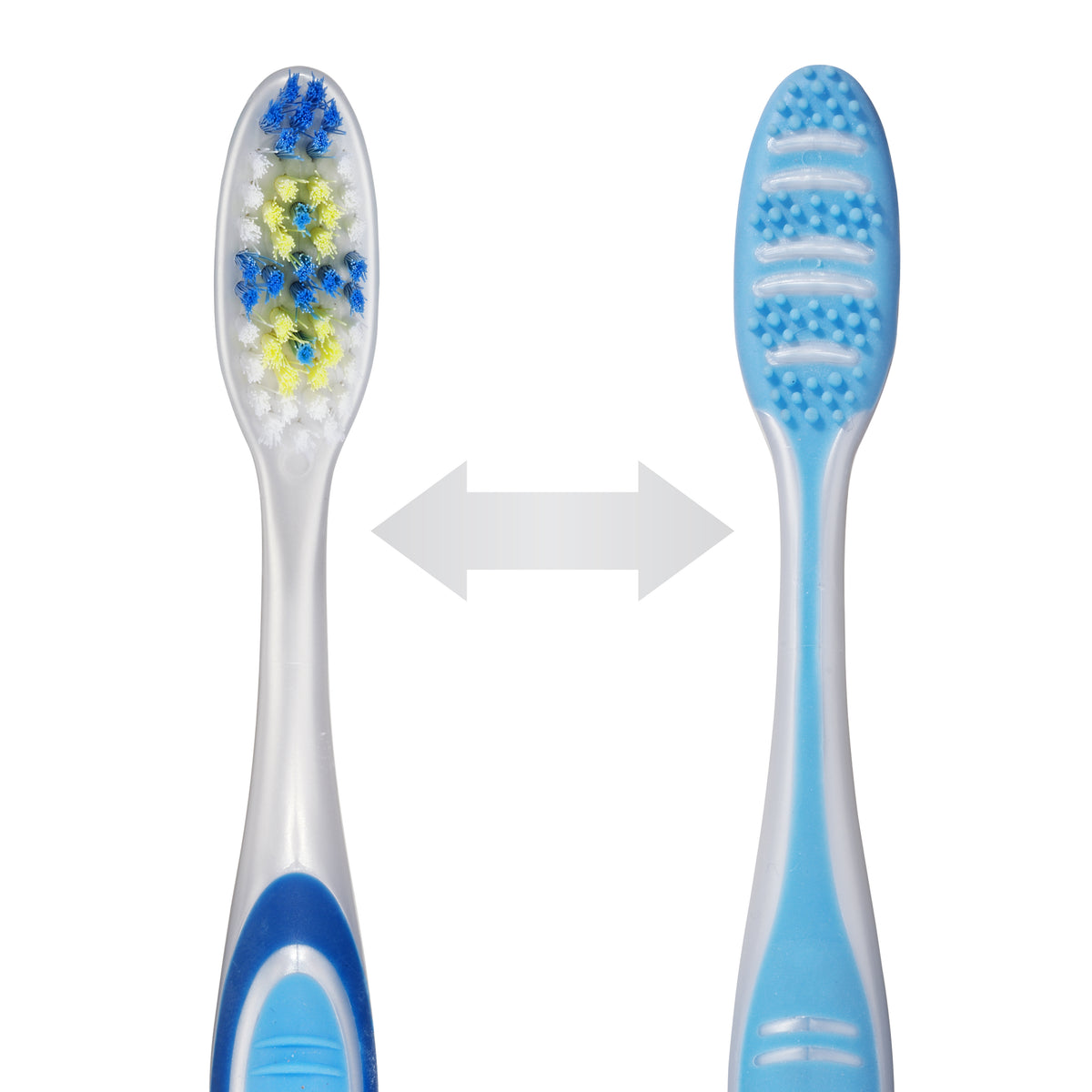 394 : Brosse à dents GUM® TOOTH & TONGUE - Souple, régulière, douzaine