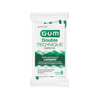 821 : Porte-fils dentaires Dual TECHNIQUE® MENTHE (48 échantillons aux patients)