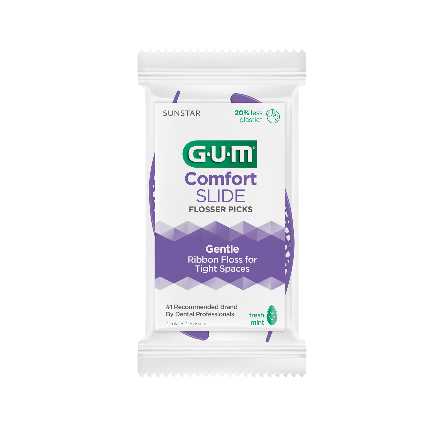 887 : Porte-fil dentaire GUM® Comfort Slide (48 paquets de 2)