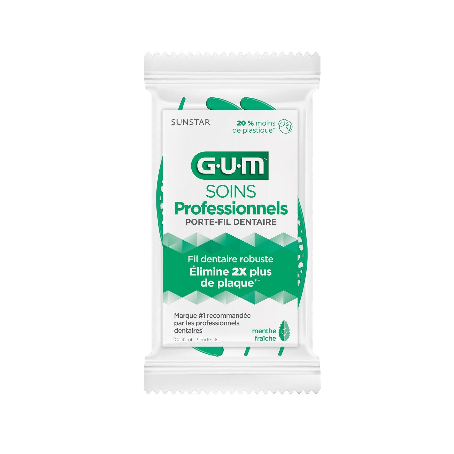 891 : Porte-fil dentaire professionnel CLEAN MENTHE (48 paquets de 3) 