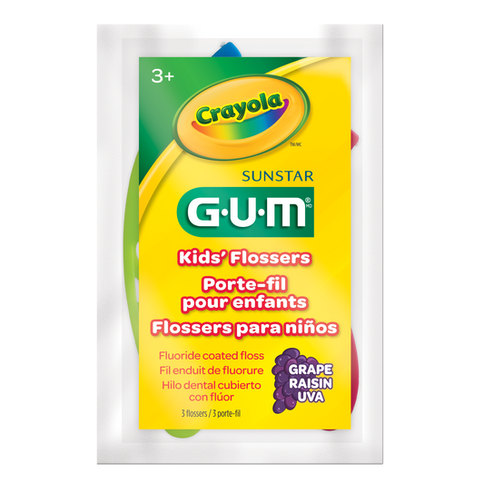 895 : Porte-fil dentaire original GUM® Crayola™, 48 unités